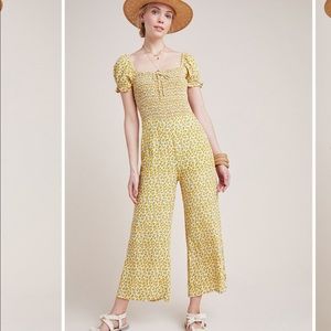 NWT Faithfull Laszlo Smocked Jumpsuit